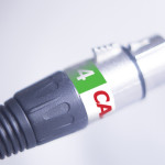 Cable Label XLR audio cable socket
