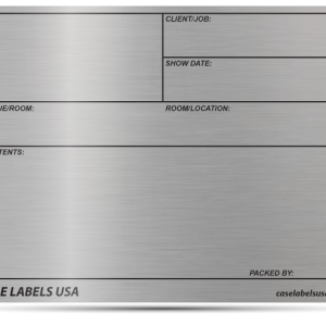 Standard Metal Case Label   (MCL111295)