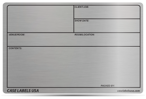 Mini Standard Metal Case Label